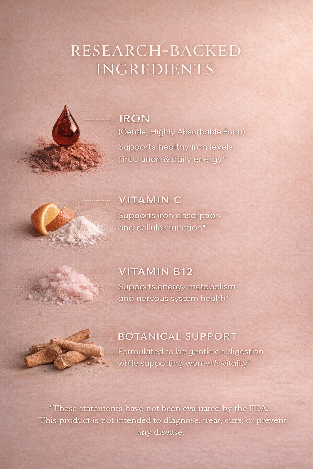 Iron Flow

Gentle Chelated Liquid Iron + Vitamin C + B12