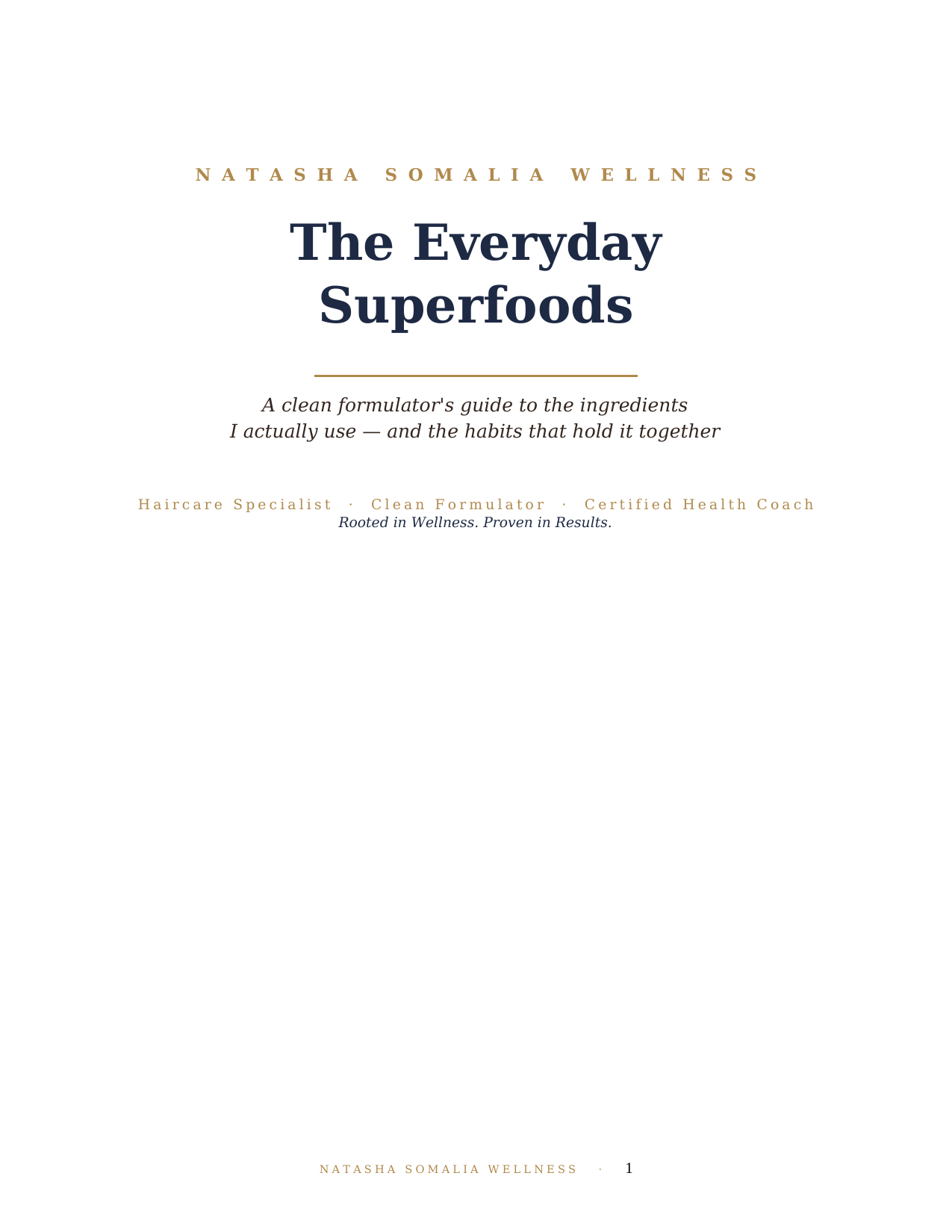 The Everyday Superfoods Guide